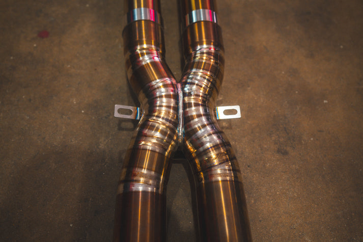 BMW F10 M5 4.4L Catback Grade 5 Titanium, Titanium 3.5" Tips