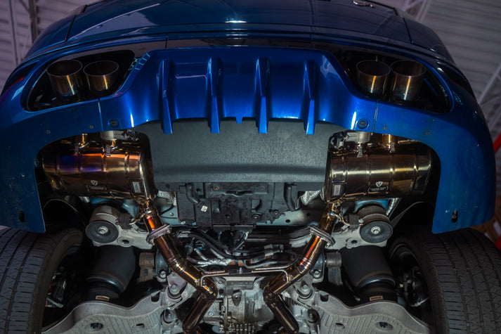 Range Rover SVR 5.0L, Full Exhaust System, Grade 5 Titanium, Titanium 4.0" Tips