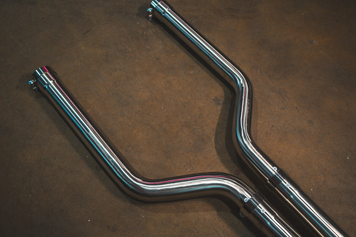 BMW F95 X5M 4.4L Catback, T304 SS Carbon Fiber 4.0" Tips