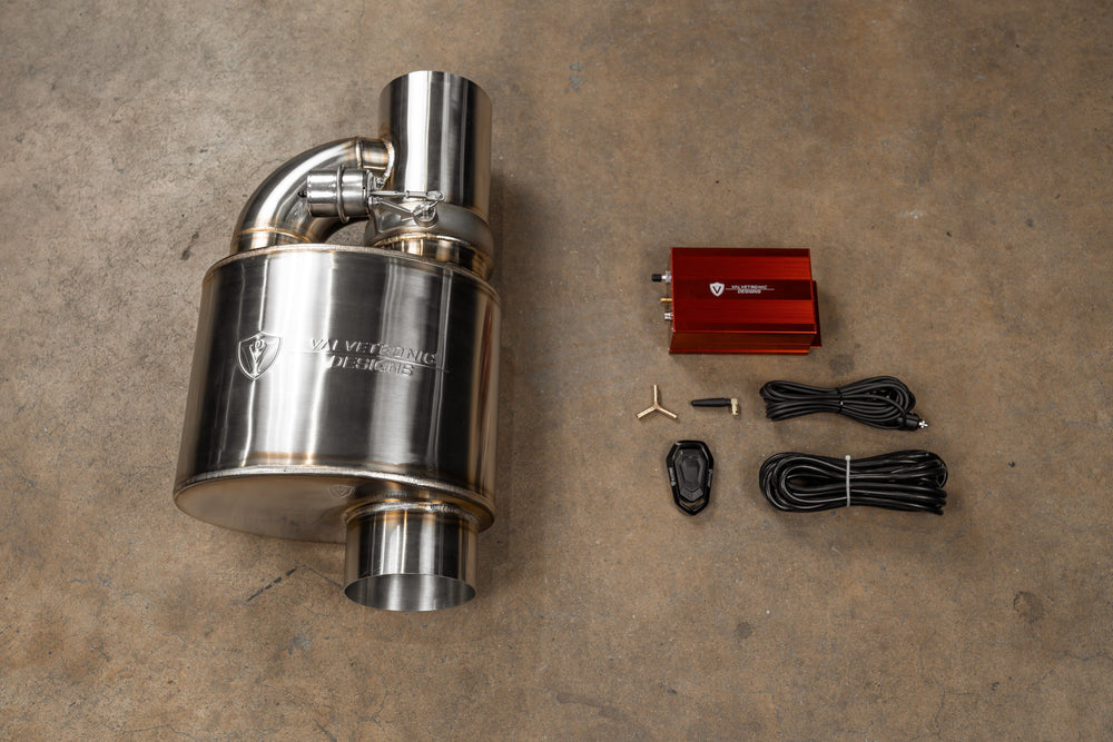 Universal Muffler Kit, Single Inlet Single Outlet, 127MM 5.0 Inch 1 Muffler