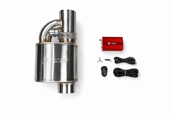 Universal Muffler Kit, Single Inlet Single Outlet, 127MM 5.0 Inch 1 Muffler