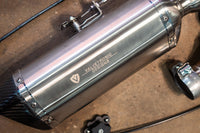Universal Bike Valved Angled Muffler Kit 1.5" VTD.BIKE.SB.UVM.ANG.38MM
