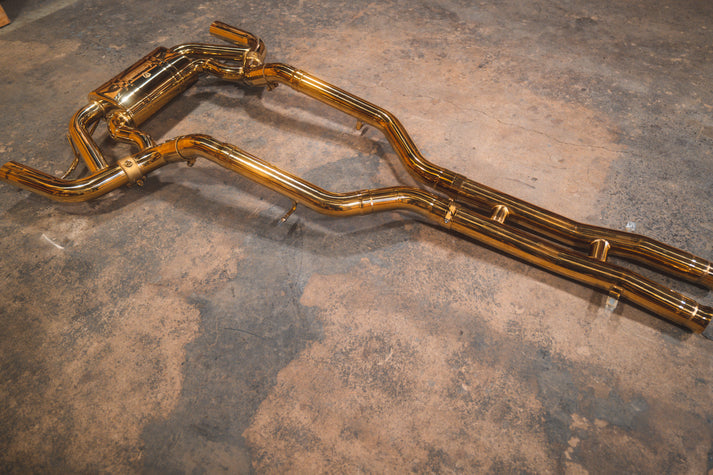 Mercedes-AMG GT 4.0L, Catback, T304 SS Anodized Gold