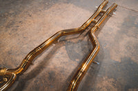 Mercedes-AMG GT 4.0L, Catback, T304 SS Anodized Gold