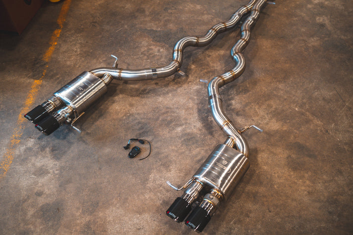 BMW F10 M5 4.4L Catback T304 SS Black 3.5" Tips