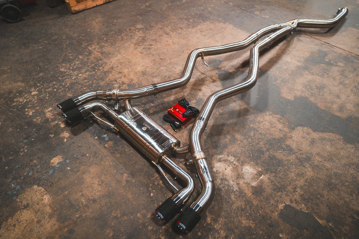 BMW G42, M240i 3.0L Catback, T304 SS, Black 3.5" Tips