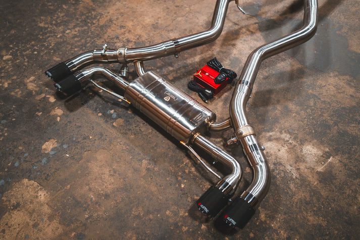 BMW G42, M240i 3.0L Catback, T304 SS, Black 3.5" Tips