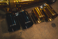 Porsche 991  3.4,3.8L, Catback, T304 SS Anodized Gold, 4.0" Tips