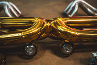 Porsche 991  3.4,3.8L, Catback, T304 SS Anodized Gold, 4.0" Tips