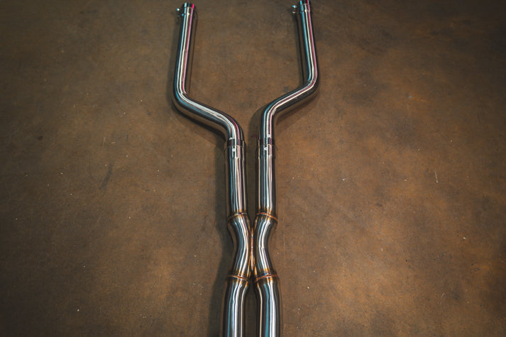 BMW F95 X5M 4.4L Catback, T304 SS Carbon Fiber 4.0" Tips