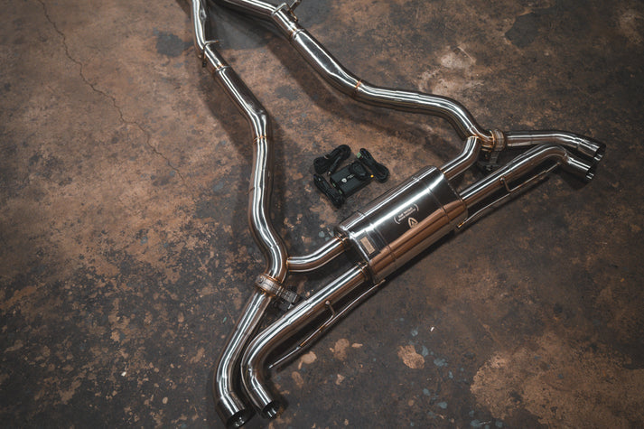 BMW G05 X7 4.4L Catback, T304 SS, Reuses OEM Style Tips