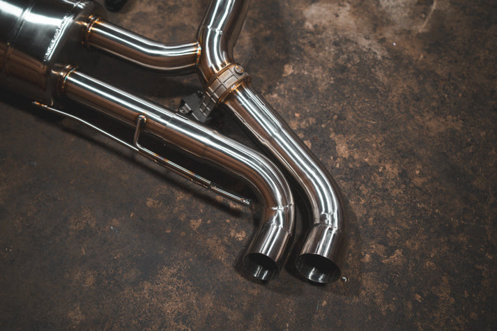BMW G05 X7 4.4L Catback, T304 SS, Reuses OEM Style Tips
