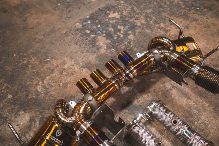 Chevy C8 Z06, 6.2L , Catback, Grade 5 Titanium, Titanium 4" Tips