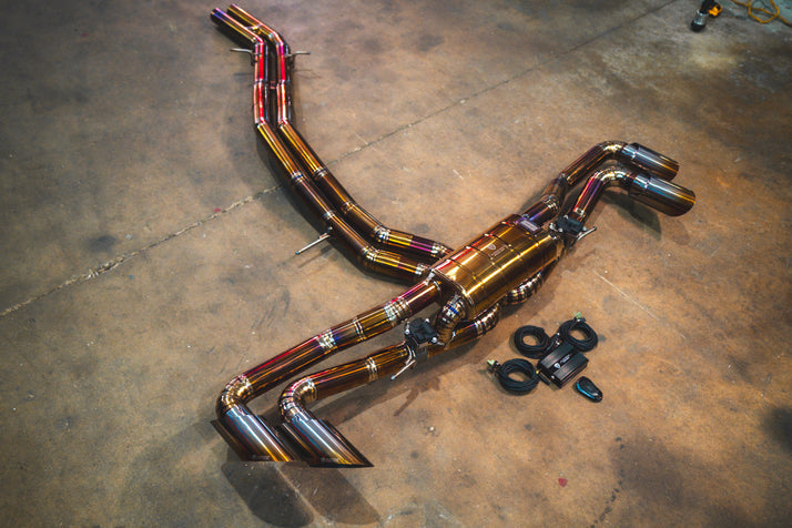 Lamborghini Urus 4.0L, Catback, Grade 5 Titanium, OEM Style Valvetronic Tips
