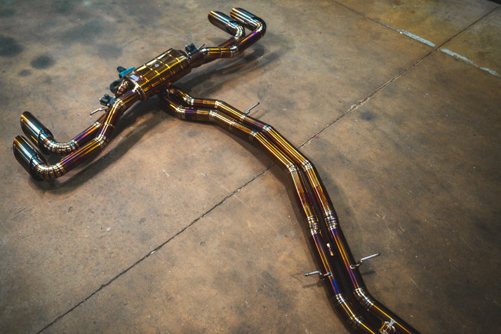 Lamborghini Urus 4.0L, Catback, Grade 5 Titanium, OEM Style Valvetronic Tips