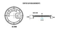Aodhan Center Cap Fits AH Series   (Exclude: AH07,AH08,AH-X,AH-11)