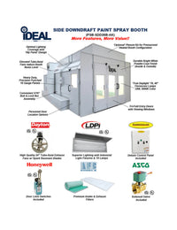 iDEAL Side Downdraft Paint Booth PSB-SDD26B-AK