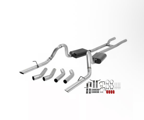 Flowmaster American Thunder Crossmember-Back Exhaust System - 1964-1966 Ford Mustang V8 - 817273