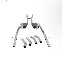 Flowmaster American Thunder Crossmember-Back Exhaust System - 1964-1966 Ford Mustang V8 - 817273