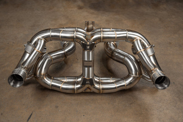 Porsche Carrera GT F1 Non-Valved Race Exhaust System - T304 Stainless Steel
