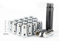 Aodhan Spline Lug Nuts Set - Conical Seat, 35mm Overall Size