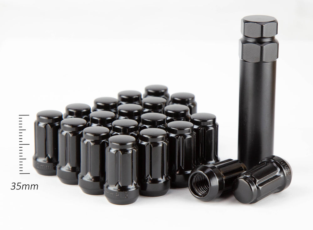 Aodhan Spline Lug Nuts Set - Conical Seat, 35mm Overall Size