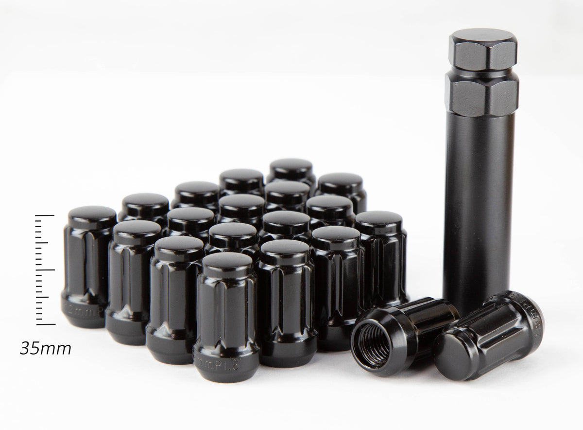 Aodhan SPL35 Spline Lug nuts Set - Conical Seat ,35mm Overall Size