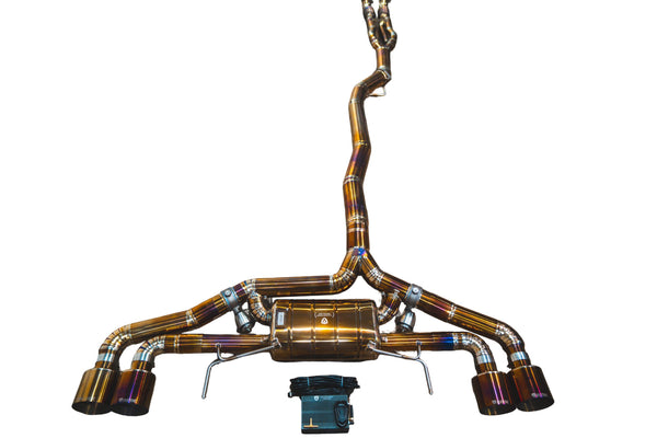 Nissan R35 GTR 3.9L, Catback, Grade 5 Titanium, Titanium 5" Exhaust Tip