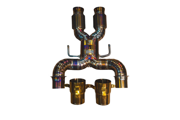 Maclaren Artura 3.0L, F1 Catback Exhaust, Grade 5 Titanium, Titanium 3.5" Tips