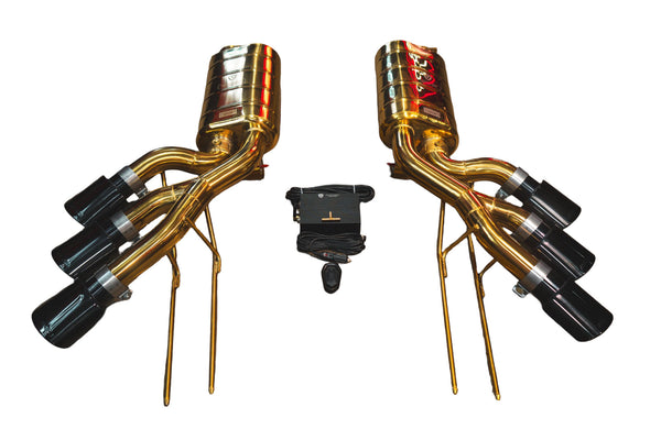 Mercedes W463 G63,G550,G500 4.0L, Catback, T304 SS Anodized Gold