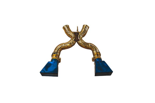 Maclaren 12C,650S 3.8L, Catback, T304 SS Anodized Gold, Tips