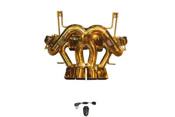 Lamborghini LP 700-4 6.5L Catback, T304 SS Anodized Gold
