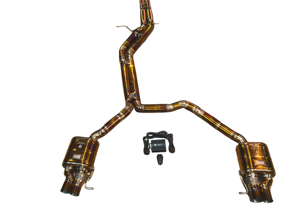 Audi C7 RS6,RS7 4.0L Catback Grade 5 Titanium  Reuses OEM Tips