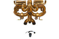 Lamborghini LP 740-4 6.5L Catback, T304 SS Anodized Gold, Reuses OEM Style Tips