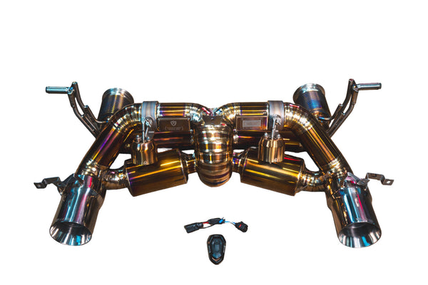 Lamborghini Huracan STO 5.2L Valved Catback Exhaust, Grade 5 Titanium