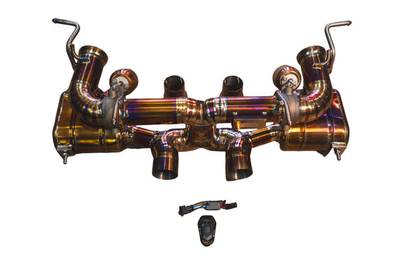 Ferrari 458 Italia 4.5L Catback, Grade 5 Titanium, OEM Style Tips