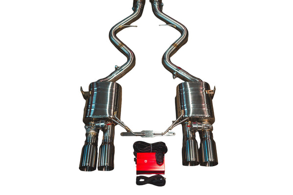 BMW E90,E92 M3 4.0L Axleback T304 SS Black 3.5" Tips