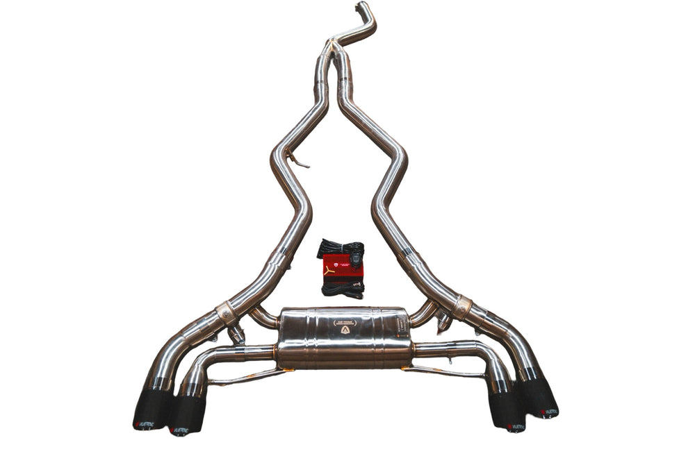 BMW F87 M2 3.0L Catback T304 Stanless Steel, Forged Carbon 3.5" Tips